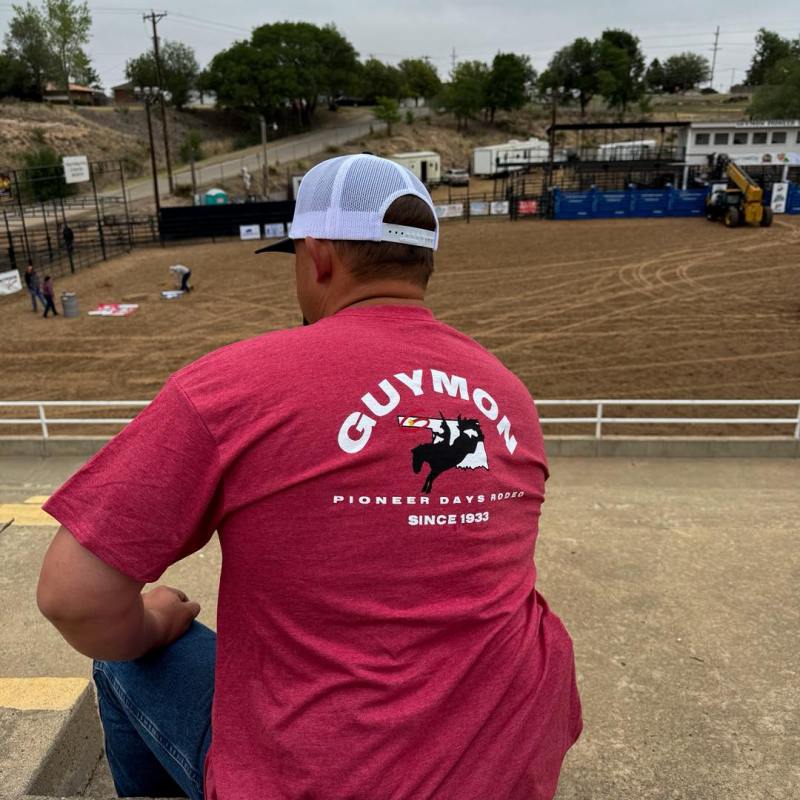 Guymon Adult T-Shirt in Red