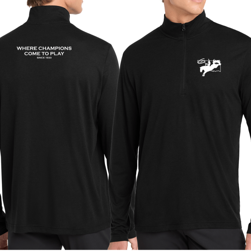 Adult 1/4 Zip Pullover in Black