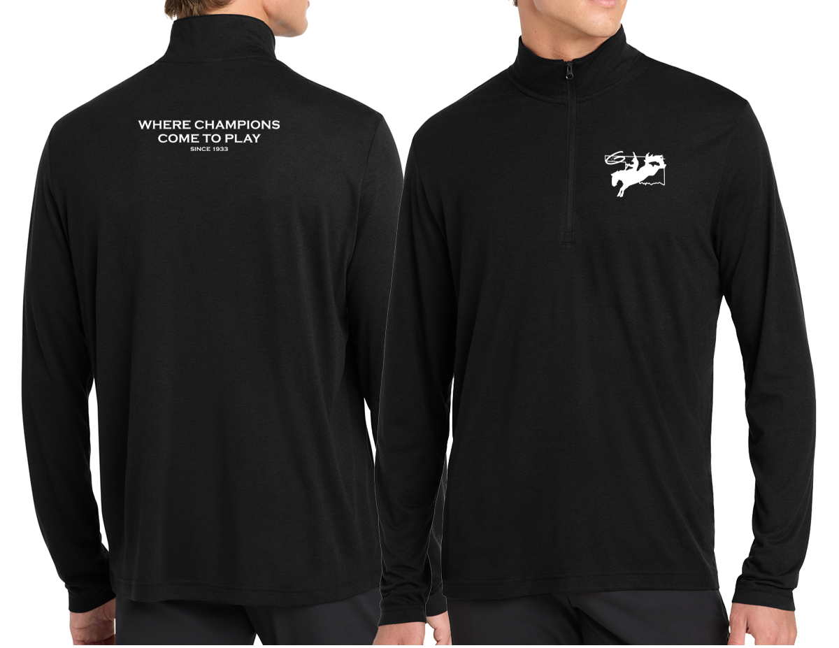 Adult 1/4 Zip Pullover in Black